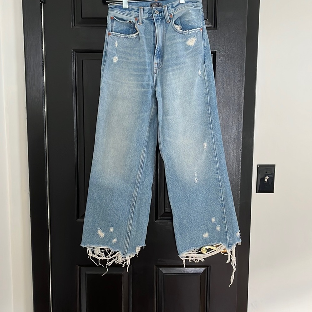 Abercrombie wide leg jeans